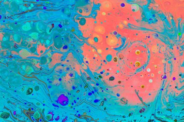 Soyut grunge sanat arkaplan dokusu renkli boya çıkıntıları ile