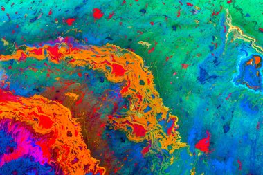 Soyut grunge sanat arkaplan dokusu renkli boya çıkıntıları ile