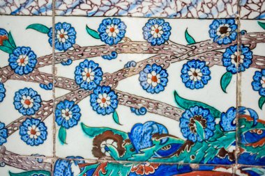  Osmanlı eski el yapımı Türk çini