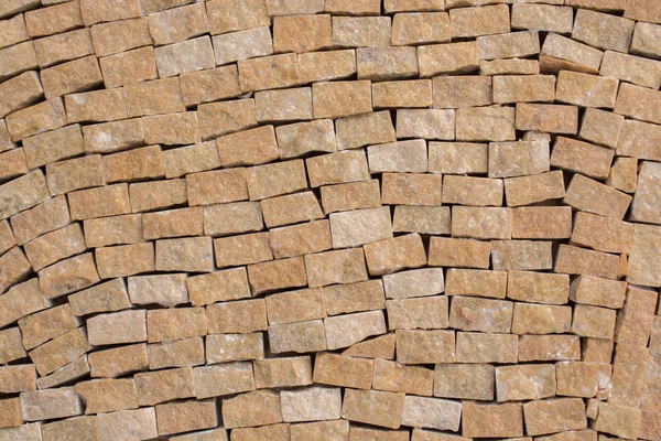 Decorativa parede de pedra cúbica fundo — Fotografia de Stock
