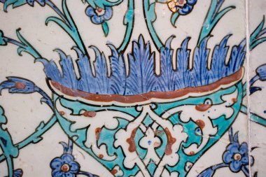  Osmanlı eski el yapımı Türk çini