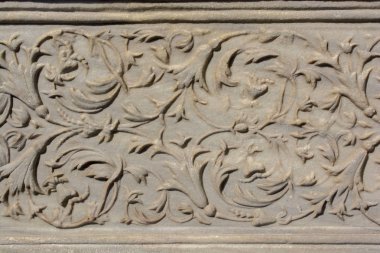 Osmanlı mermer oyma sanat çiçek desenleri