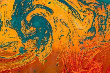 Soyut grunge sanat arkaplan dokusu renkli boya çıkıntıları ile