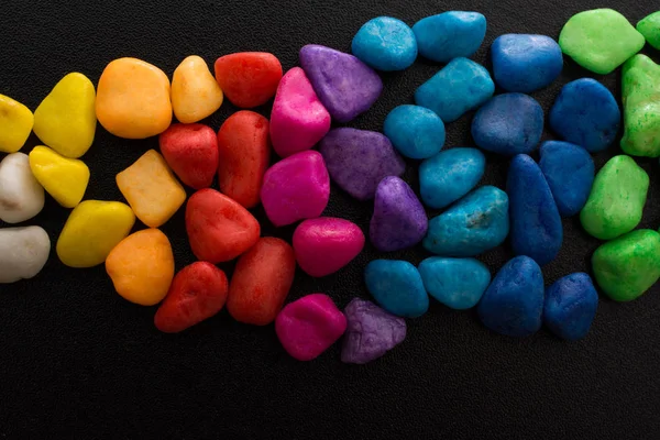 Renkli çakıl yığını taş arka plan olarak