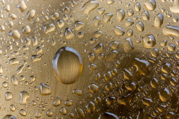 Background covered with water drops in  close-up — Stock Photo, Image