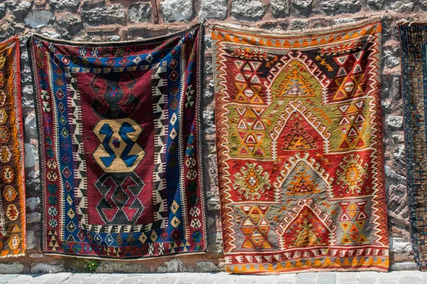 Hand made carpet and rugs of  traditional types — Stock Photo, Image