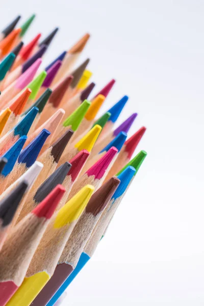 Bir vazoda renkli kalemler — Stok fotoğraf