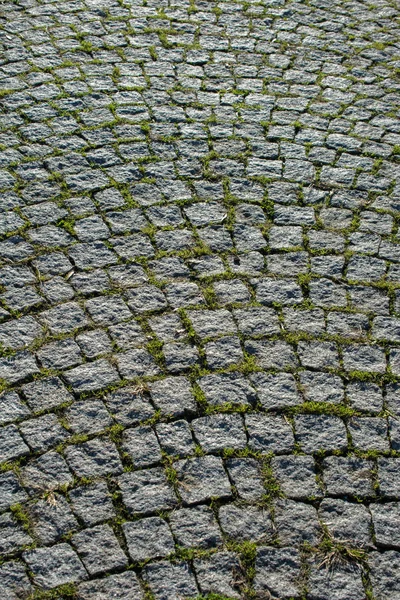 Cobblestone Piedra Pavimento Textura Fondo Calle — Foto de Stock