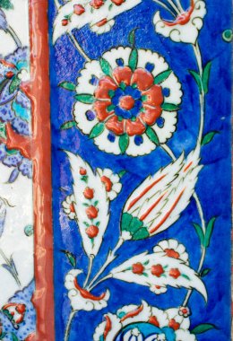  Osmanlı eski el yapımı Türk çini