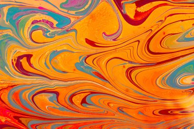 Soyut grunge sanat arkaplan dokusu renkli boya çıkıntıları ile