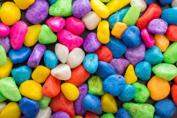 Pile of colorful pebbles as a stone background — Stock Photo, Image