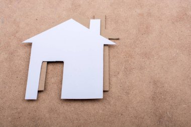 Ev şekli dışarı-in kağıt kesme 