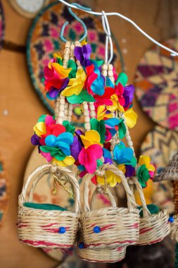 Satılık boş hasır sepetleri