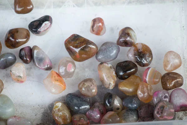 Набір натуральних мінеральних каменів — стокове фото