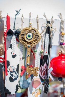  retro tarzda dekoratif anahtar görünümünde