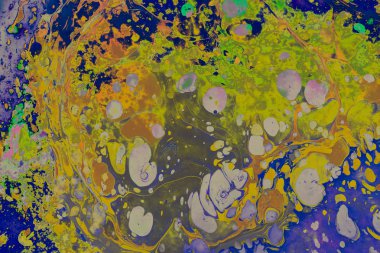 Soyut grunge sanat arkaplan dokusu renkli boya çıkıntıları ile