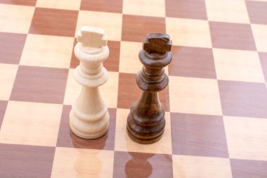 Satranç taşlı satranç tahtası 