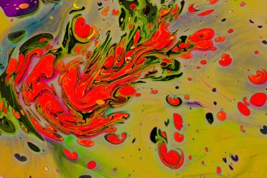 Soyut grunge sanat arkaplan dokusu renkli boya çıkıntıları ile