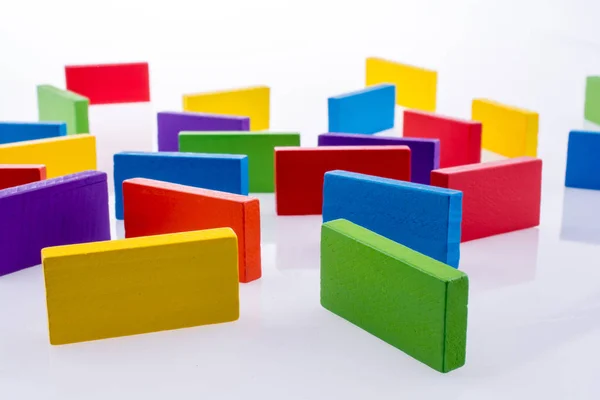 Domino a colori — Foto Stock