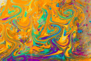 Soyut grunge sanat arkaplan dokusu renkli boya çıkıntıları ile