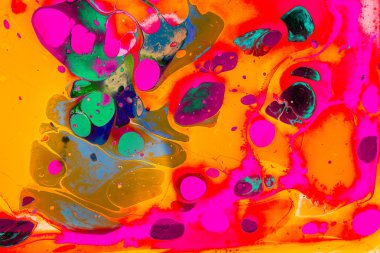 Soyut grunge sanat arkaplan dokusu renkli boya çıkıntıları ile