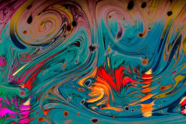 Soyut grunge sanat arkaplan dokusu renkli boya çıkıntıları ile