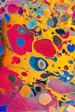 Soyut grunge sanat arkaplan dokusu renkli boya çıkıntıları ile