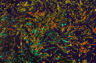 Soyut grunge sanat arkaplan dokusu renkli boya çıkıntıları ile