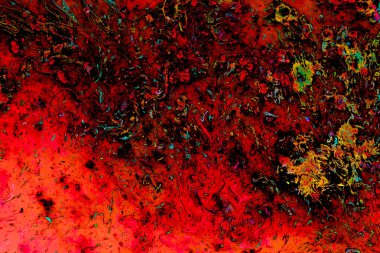 Soyut grunge sanat arkaplan dokusu renkli boya çıkıntıları ile