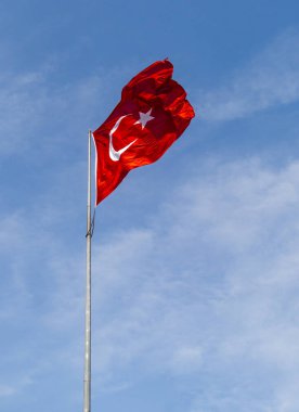 Türk ulusal bayrak görünümünde