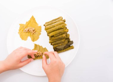 Türk tarzı dolma yaprak 