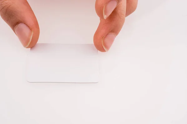 Piece of paper in hand — Stock Photo, Image
