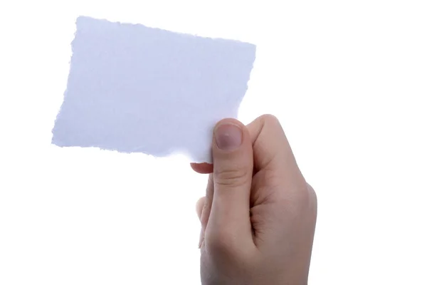 El notepaper parçalanmış boş — Stok fotoğraf