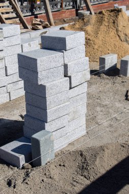 Yapı malzemesi olarak beton kaldırım taşları