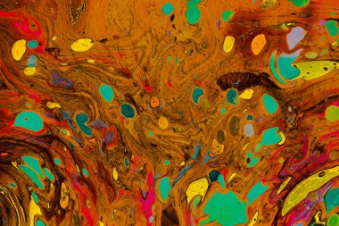 Soyut grunge sanat arkaplan dokusu renkli boya çıkıntıları ile