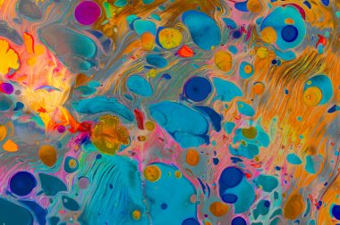 Soyut grunge sanat arkaplan dokusu renkli boya çıkıntıları ile