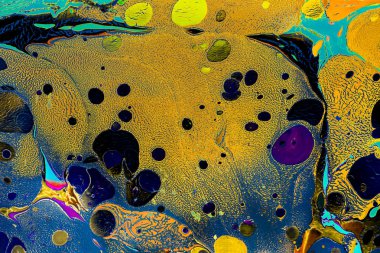 Soyut grunge sanat arkaplan dokusu renkli boya çıkıntıları ile