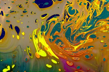 Soyut grunge sanat arkaplan dokusu renkli boya çıkıntıları ile