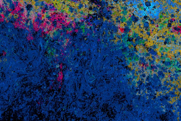 Textura de fondo de arte grunge abstracto con salpicaduras de pintura de colores — Foto de Stock