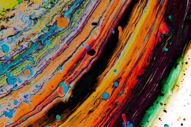 Soyut grunge sanat arkaplan dokusu renkli boya çıkıntıları ile