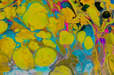 Soyut grunge sanat arkaplan dokusu renkli boya çıkıntıları ile