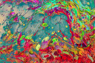 Soyut grunge sanat arkaplan dokusu renkli boya çıkıntıları ile