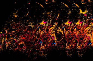 Soyut grunge sanat arkaplan dokusu renkli boya çıkıntıları ile