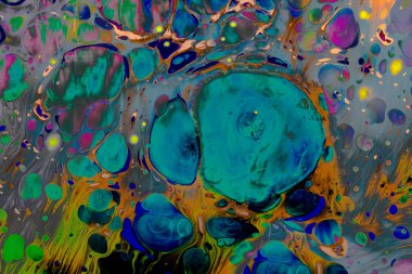 Soyut grunge sanat arkaplan dokusu renkli boya çıkıntıları ile