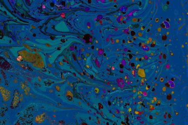 Soyut grunge sanat arkaplan dokusu renkli boya çıkıntıları ile