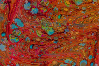 Soyut grunge sanat arkaplan dokusu renkli boya çıkıntıları ile