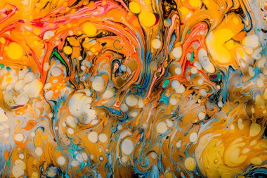 Soyut grunge sanat arkaplan dokusu renkli boya çıkıntıları ile