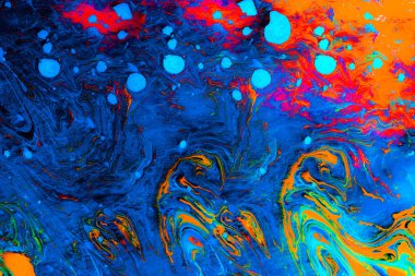 Soyut grunge sanat arkaplan dokusu renkli boya çıkıntıları ile