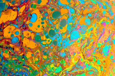 Soyut grunge sanat arkaplan dokusu renkli boya çıkıntıları ile