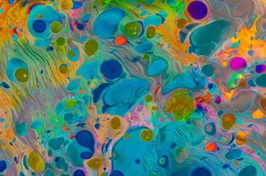 Soyut grunge sanat arkaplan dokusu renkli boya çıkıntıları ile